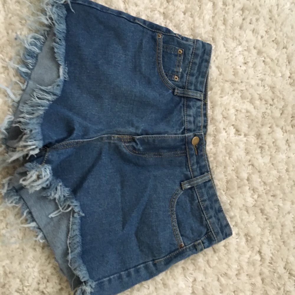 JEAN SHORTS! Ripped at bottom!